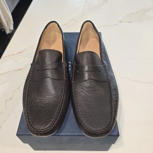 Sophisticated Brown Leather Slip-On Loafers